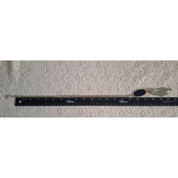 EUC Kendra Scott Rayne Long Pendant Necklace in Dark Blue - Picture 10 of 11